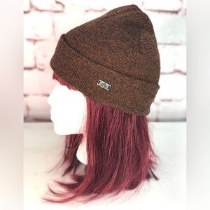 EASTERN MOUNTAIN SPORTS Unisex beanie knit cap hat  brown and black One Size NWT